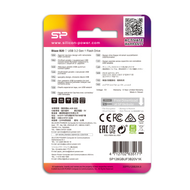 Logotrade liikelahja tuotekuva: Pendrive Silicon Power B20 USB 3.0