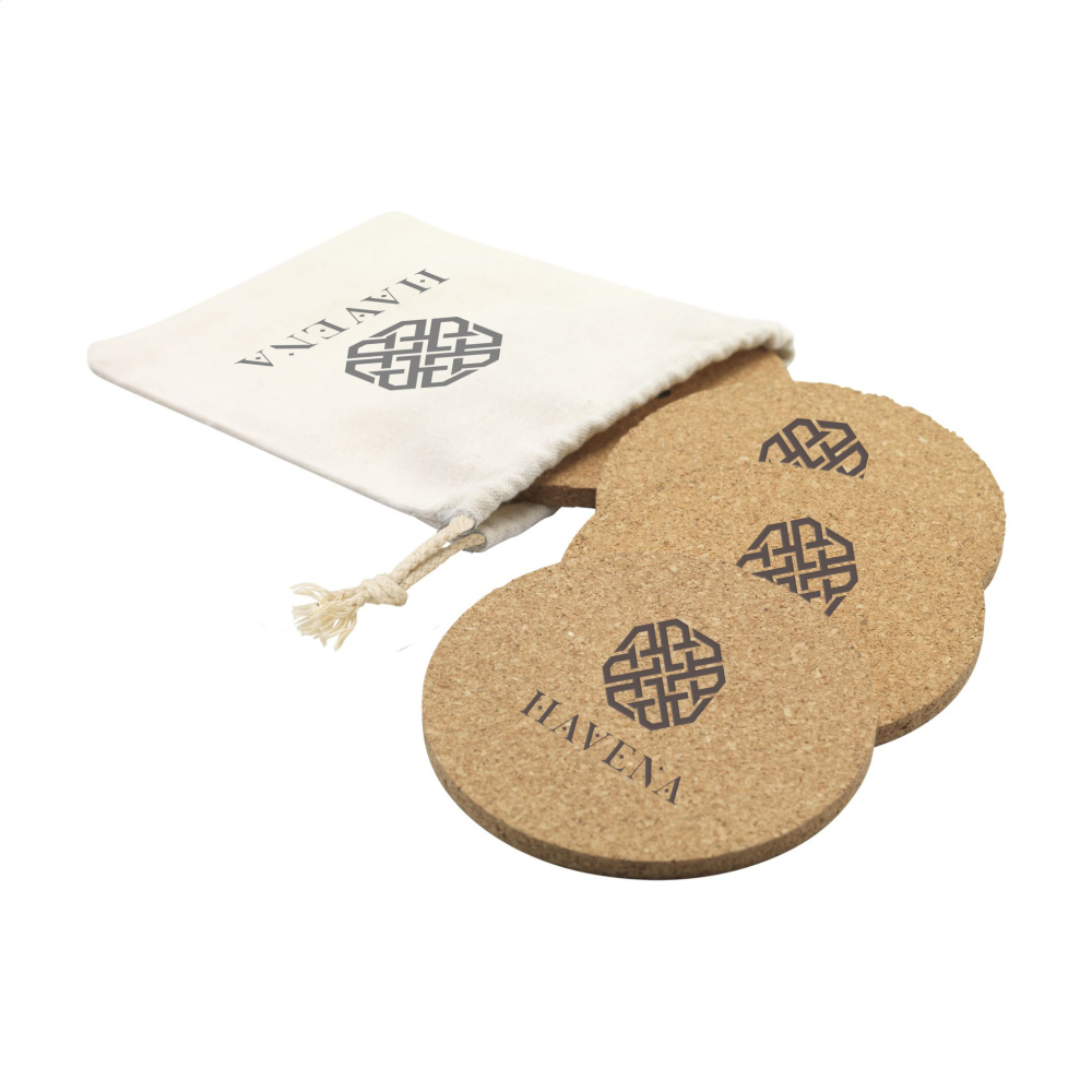 Logotrade mainoslahjat kuva: Cork Coaster Set