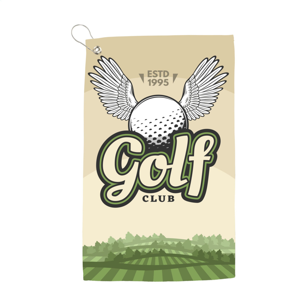 Logo trade mainoslahjat tuotekuva: Golfpyyhe 400 g/m² 30x50