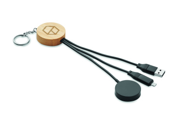 Logo trade mainoslahja kuva: Avaimenperä 4 in 1 60W kaapelil