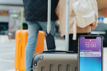 Logotrade liikelahja mainoslahja kuva: Globetrack RCS matkatavara tagi