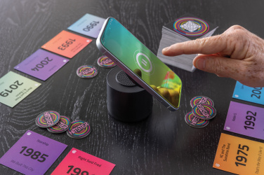 Logo trade liikelahjat mainoslahjat kuva: Magpulse RCS -3 W kaiutin, kierrätysmuovia, magneettipidike