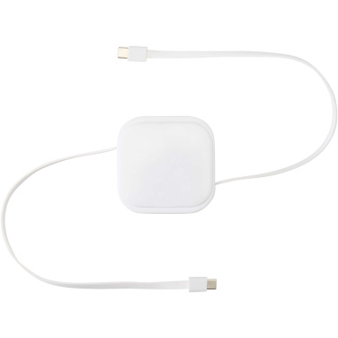 Logotrade mainoslahja ja liikelahja kuva: Gloas 5-in-1-kierrätysmuovinen, sisäänvedettävä datasynkronointi- ja 100 W:n pikalatauskaapeli älypuhelimen työkalusarjalla