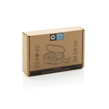 Logo trade mainoslahjat ja liikelahjat kuva: Chargevix RCS -kierrätysmuovinen 60 W lataussetti