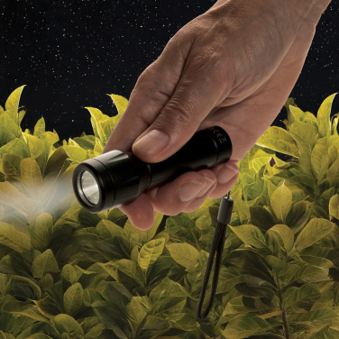 Logo trade mainoslahja kuva: Flara RCS -kierrätysmuovinen USB-ladattava taskulamppu