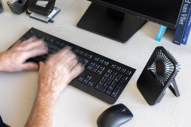 Logotrade mainostuote tuotekuva: Aervina RCS-kierätysmuovinen ladattava tuuletin