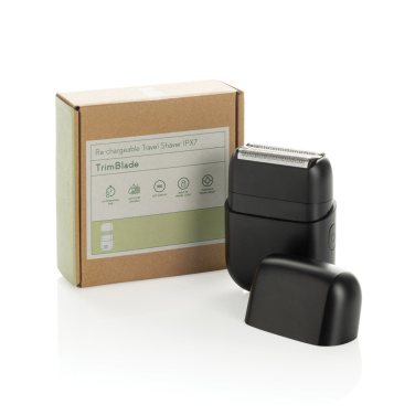 Logo trade liikelahjat mainoslahjat kuva: TrimBlade ladattava matkapartakone (IPX7)