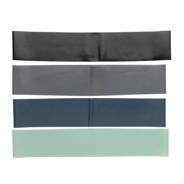 Logotrade reklaminiai produktai nuotrauka: 4 vnt elastinės fitneso juostos maišelyje