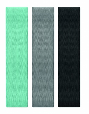 Logotrade verslo dovanos nuotrauka: 3 fitneso juostų rinkinys maišelyje