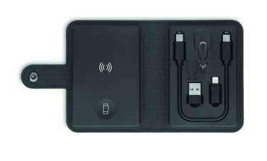 Logotrade reklaminiai produktai nuotrauka: 4 viename kabelių jungčių rinkinys 15W