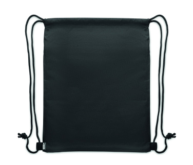 Logotrade firminės dovanos nuotrauka: Raišteliu užtraukiamas krepšys iš 600D RPET audinio