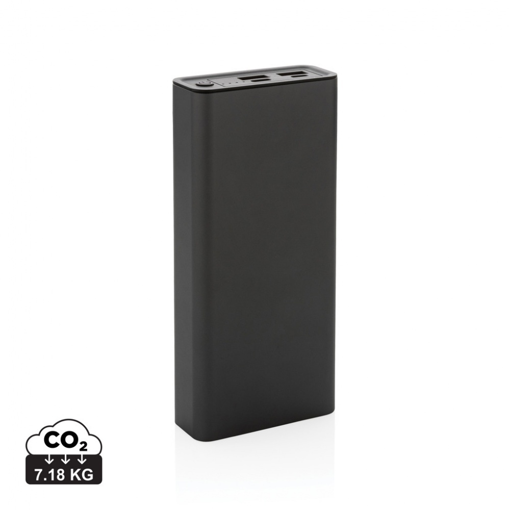 Logotrade ziemassvētku dāvanas foto: Terra RCS pārstrādāta 20 W alumīnija jauda 20 000 mAh