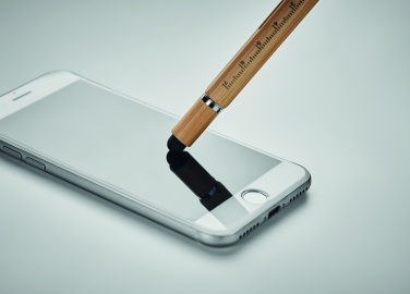 Logotrade Ideja dāvanas foto: Līmeņa pildspalva no bambusa