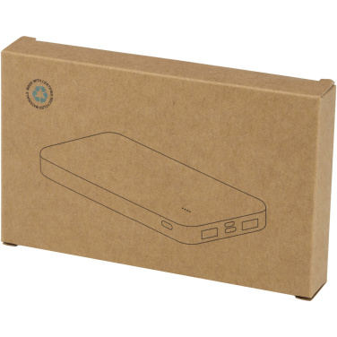 Logotrade korporatīvās dāvanas foto: Intan 10.000 mAh 10W pārstrādājamas plastmasas pārnēsājamais akumulators