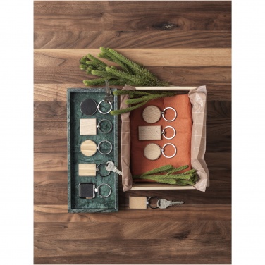 Логотрейд pекламные подарки картинка: Прямоугольный брелок Neta из бамбука