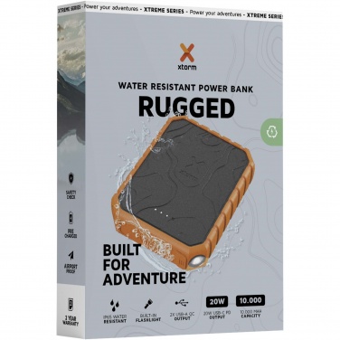 Лого трейд pекламные продукты фото: Xtorm XR201 Xtreme водонепроницаемое прочное портативное зарядное устройство QC3.0, 10 000 мАч, 20 Вт, с фонариком