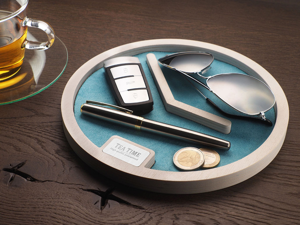 Логотрейд бизнес-подарки картинка: Деревянный настольный органайзер 1817121