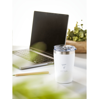 Логотрейд бизнес-подарки картинка: Термокружка для кофе Re-Steel RCS Recycled объемом 380 мл