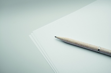 Логотрейд pекламные подарки картинка: Wheat straw/ABS twist pen set