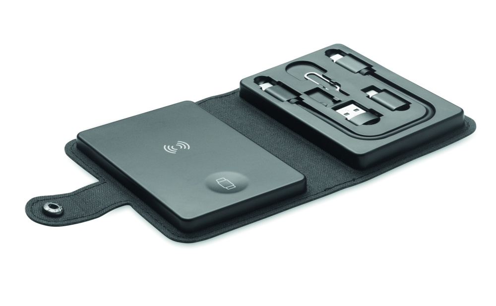 Лого трейд pекламные продукты фото: 4 in 1 cable connector set 15W