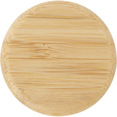 Лого трейд pекламные подарки фото: Стеклянная бутылка для воды Porto объемом 500 мл с силиконовой ручкой и бамбуковой крышкой