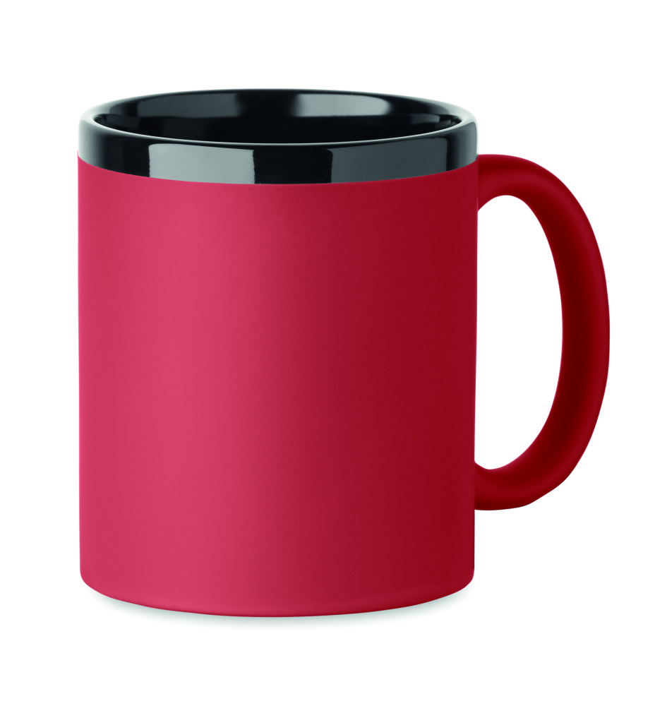 Лого трейд бизнес-подарки фото: Ceramic mug for laser 300 ml