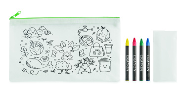 Логотрейд pекламные cувениры картинка: Pencil case with 4 crayons