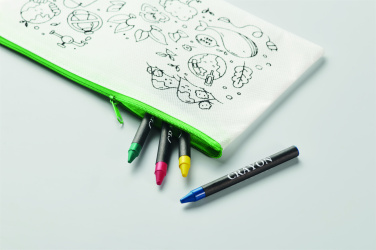 Лого трейд pекламные cувениры фото: Pencil case with 4 crayons
