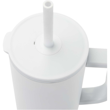 Logotrade profilprodukter bild: Brady 900 ml RCS-certifierad isolerad mugg med silikonsugrör