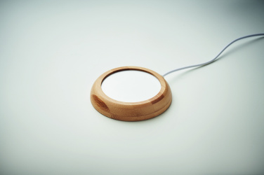 Logotrade kampanjprodukter bild: Muggvärmare i bambu med USB
