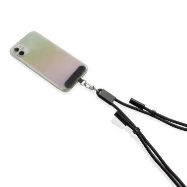 Logotrade profilprodukter bild: LoopAmp RCS RPET justerbar telefonkabel med 60 W kabel