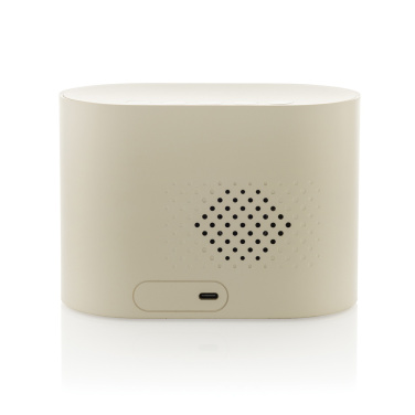 Logotrade profilreklam bild: LumaRise RCS väckarklocka med vitt brus tillverkad av  plast