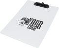 Skrivblock med klämma, vit