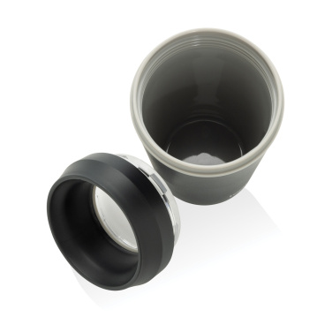 Logotrade profilreklam bild: Topl To Go-glas av återvunnen plast Patenterat 360-lock 354