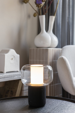 Logotrade reklamprodukter bild: Lux 10 W högtalarlampa i återvunnen plast